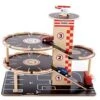 Houten Garage Park & Go -Speelwereld Winkel houten garage hape e3002 park go garage 1