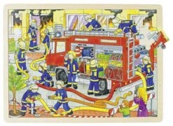 Speelwereld Winkel -Speelwereld Winkel houten puzzel brandweer goki 57527 1