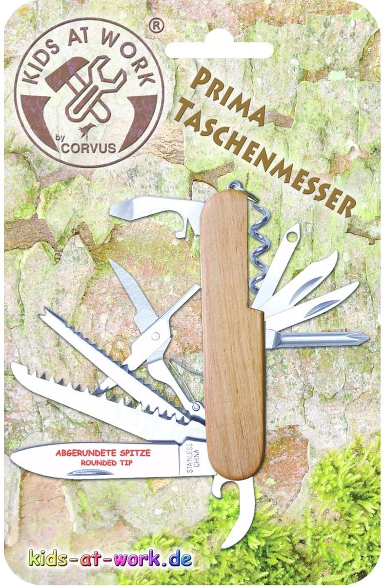 KidsatWork Multi ZakmesKindergereedschap 4 KidsatWork Multi ZakmesKindergereedschap - Afbeelding 2