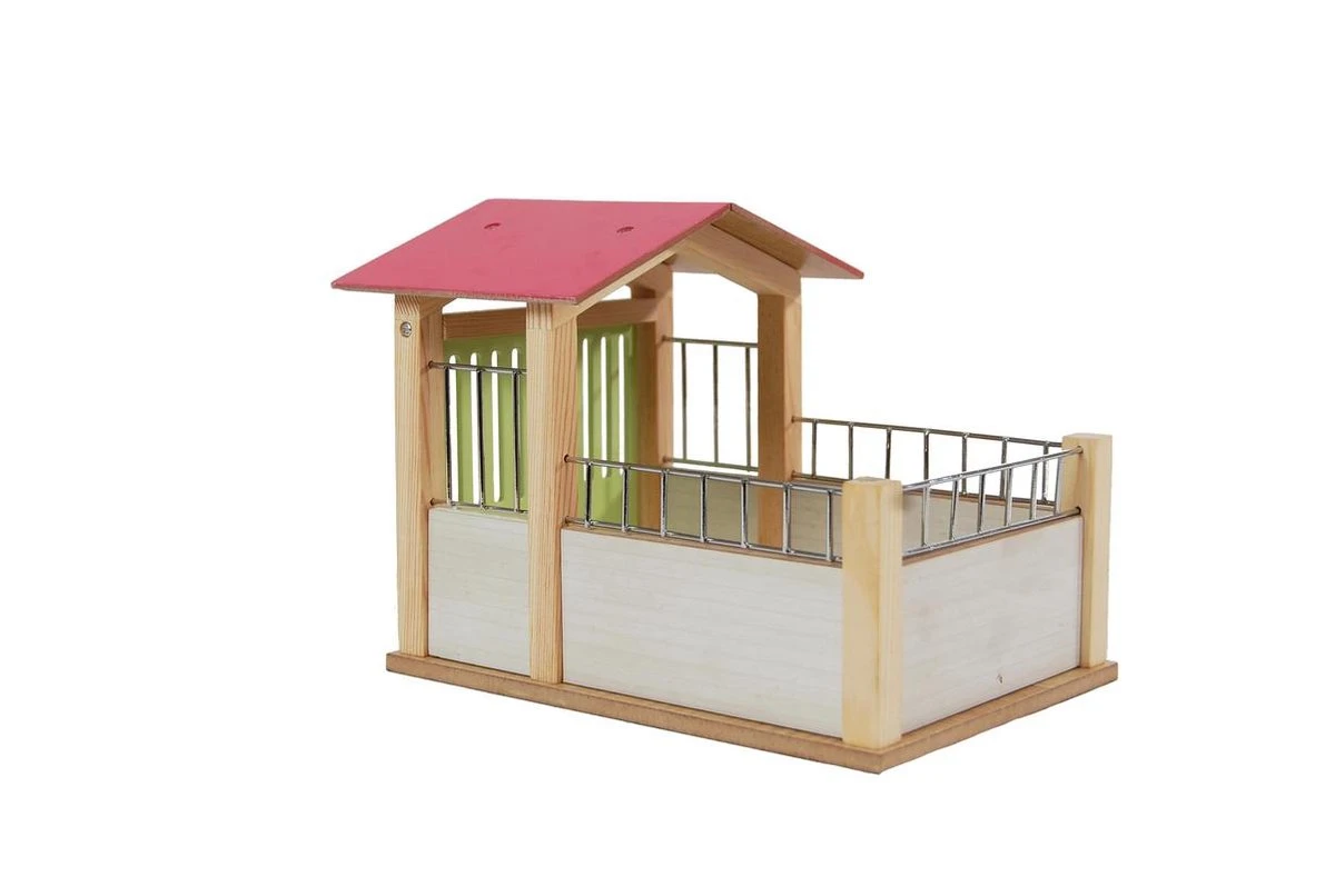 Kidsglobe Paardenbox Paardenstal 1 Box Rose/Wit 7 Kidsglobe Paardenbox Paardenstal 1 Box Rose/Wit - Afbeelding 5