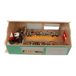 Kidsglobe Loopstal Koeienstal Met Windbreekgaas 1:32 -Speelwereld Winkel kids globe koeienstal met windbreekgaas 610250 8713219426128 schaal 32 kidsglobe 2