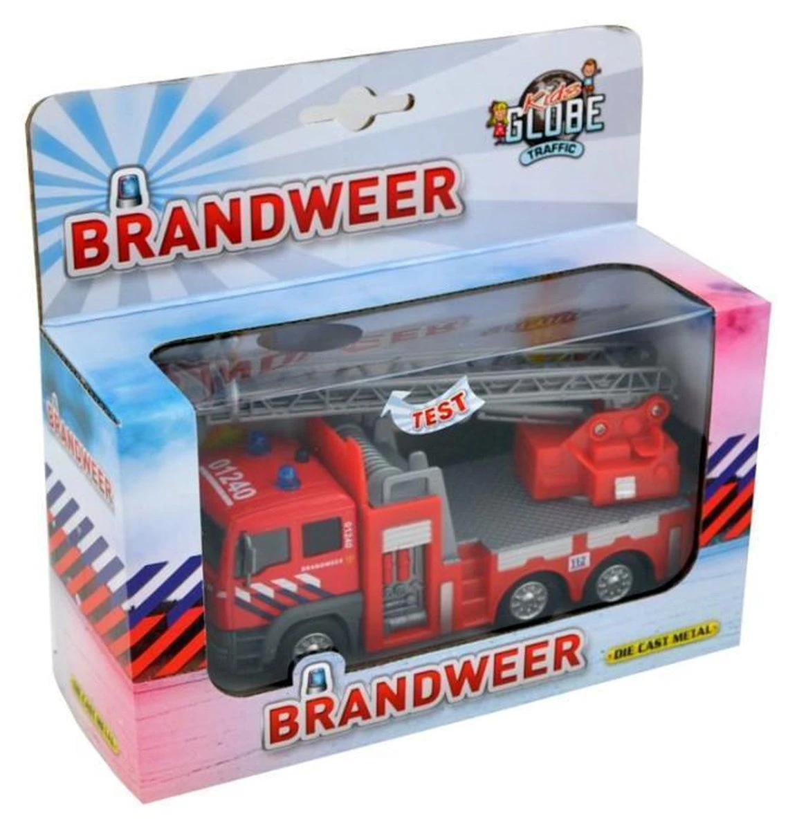 Kidsglobe 510125 Brandweer Ladderwagen Licht En Geluid 1:32 5 Kidsglobe 510125 Brandweer Ladderwagen Licht En Geluid 1:32 - Afbeelding 3