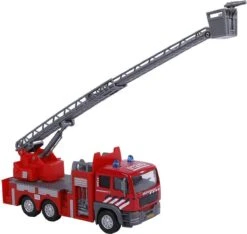 Kidsglobe 510125 Brandweer Ladderwagen Licht En Geluid 1:32