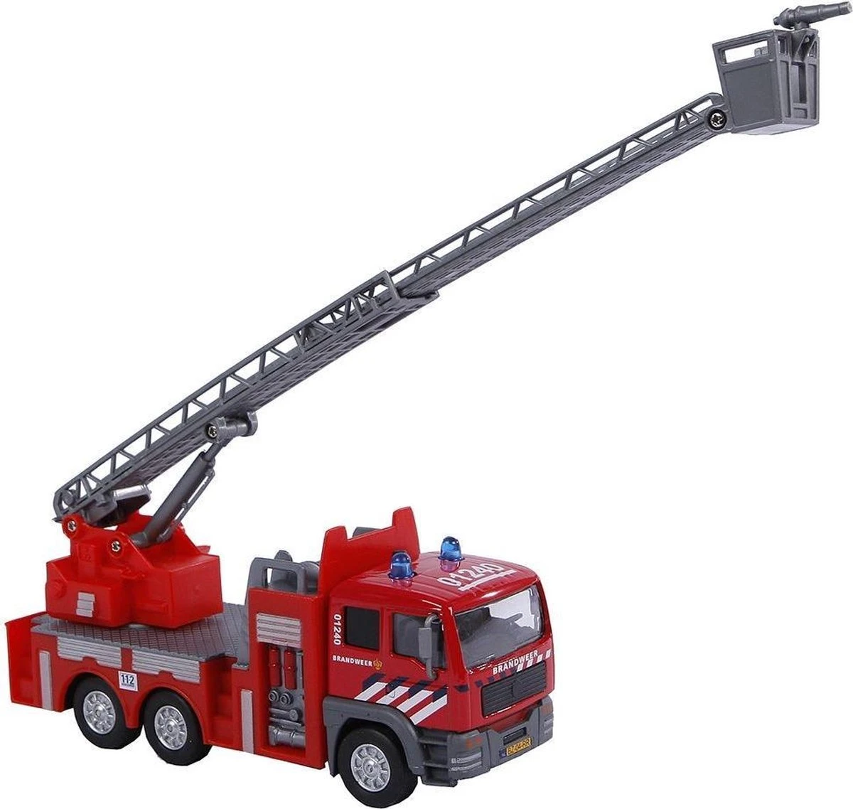 Kidsglobe 510125 Brandweer Ladderwagen Licht En Geluid 1:32 3 Kidsglobe 510125 Brandweer Ladderwagen Licht En Geluid 1:32