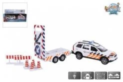 Kidsglobe Politie Auto Volvo XC90 Met Aktiewagen En Accessoires -Speelwereld Winkel kidsglobe 510633 politie volvo xc90 met pijlwagen aktiewagen aanhangwagen 2