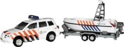 Kidsglobe 521577 Politieauto Mitsubishi Met Trailer En Boot Incl Accessoires -Speelwereld Winkel kidsglobe 521577 politieauto incl boot en trailer. 1