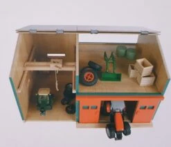 Kidsglobe 610816 Tractor Werkplaats Met BergingSchaal 1:32 -Speelwereld Winkel kidsglobe kids globe 610816werkplaats met zolder.jpg 4