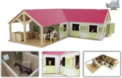 Kidsglobe Paardenstal Met 4 Boxen En Berging Rose/Wit 10 Kidsglobe Paardenstal Met 4 Boxen En Berging Rose/Wit -Speelwereld Winkel kidsglobe paardenstal hoekmodel 8713219362167 wit roze 2