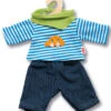 Kledingset Spijkerbroek Met Gestreept Shirt Mt. 28 – 35 Cm. -Speelwereld Winkel kledingset jongenspop heless 1315 2315