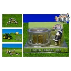 Voederring Met Ronde Baal En Koe Schaal 1 : 32 -Speelwereld Winkel koe met voederring kidsglobe 571961 1