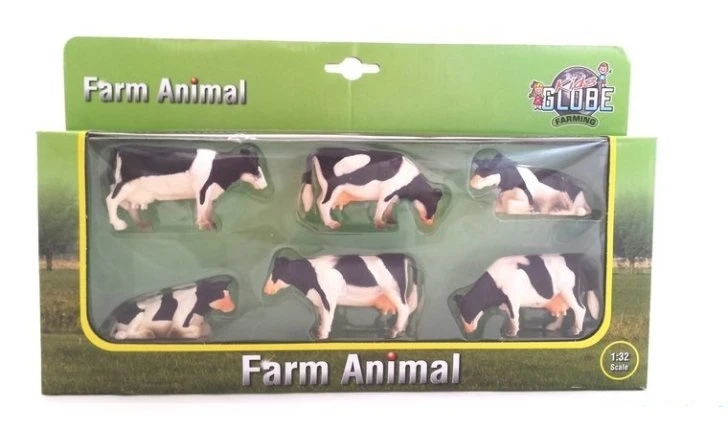 Kidsglobe Zwartbont Koeien Set6 Stuks 3 Kidsglobe Zwartbont Koeien Set6 Stuks