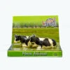 Koeien Set Van 2 Stuks Zwart/wit Liggend Kidsglobe Schaal 1 : 32 -Speelwereld Winkel koeien zwartbont kids globe farming 571872 1