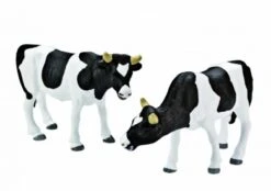Kidsglobe Koeien Set Van 2 Stuks Zwart/wit Staand -Speelwereld Winkel koeien zwartbont kidsglobe 571873