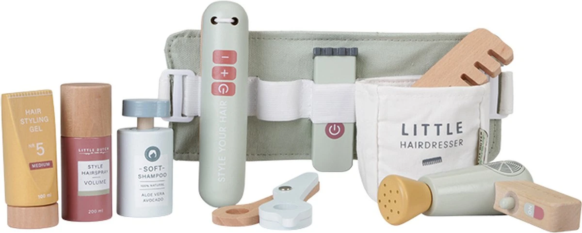 Little Dutch LD7066 Kappersset FSC Hout 9 Little Dutch LD7066 Kappersset FSC Hout - Afbeelding 7