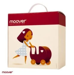 Moover Poppenwagen Hout Rood -Speelwereld Winkel moover poppenwagen 5
