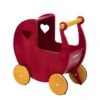 Moover Poppenwagen Hout Rood -Speelwereld Winkel moover poppenwagen houten poppenwagen rood houten speelgoed