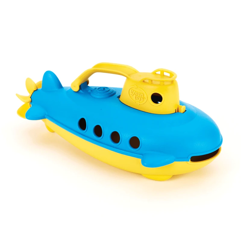 Green Toys Green-Toys Onderzeeer Blauw Met Geel Handvat 3 Green Toys Green-Toys Onderzeeer Blauw Met Geel Handvat