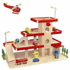 Grote Parkeergarage Dudu Rood 6 Grote Parkeergarage Dudu Rood -Speelwereld Winkel parkeergarage dudu 6001 1