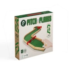 Pitch En Plakks Houten Tafel Golfspel MiniGolf -Speelwereld Winkel plakks pitch and plakks mini golf tafel golf spel minigolf