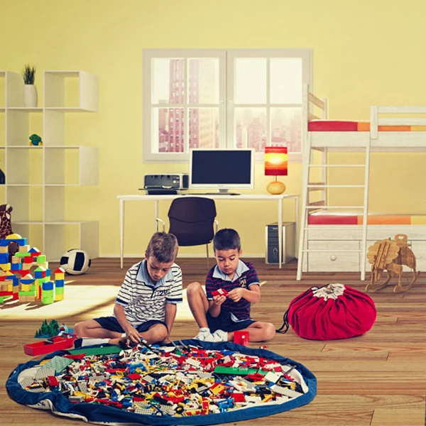 Opbergzak En Speelkleed 2 – In – 1 – Play&Go Zigzag Blue 7 Opbergzak En Speelkleed 2 – In – 1 – Play&Go Zigzag Blue - Afbeelding 5