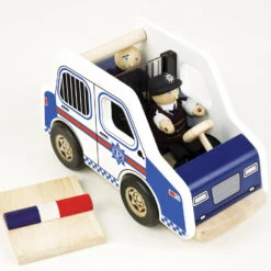 Houten Politie-auto Pintoy -Speelwereld Winkel politie auto pintoy 10585 1 1