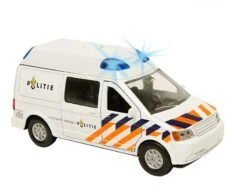 Politiebus, Pull Back Met Licht En Geluid. 6 Politiebus, Pull Back Met Licht En Geluid. -Speelwereld Winkel politiebus kidsglobe 510711 1