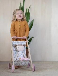 Little Dutch Poppenbuggy Spring Flowers -Speelwereld Winkel poppenbuggy little dutch pink flowers 3