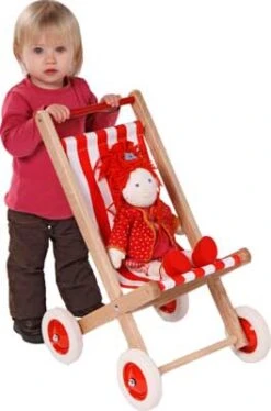 Poppenbuggy Hout -Speelwereld Winkel poppenbuggy loewenherz 55410 1 1