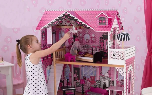 Poppenhuis Barbiehuis Amelia 8 Poppenhuis Barbiehuis Amelia - Afbeelding 6