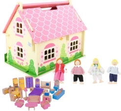 Poppenhuis Blossom Cottage -Speelwereld Winkel poppenhuis blossom cottage bigjigs jt123 1 1