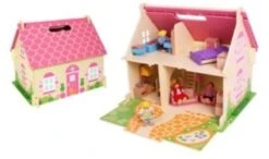 Uitgelichte producten -Speelwereld Winkel poppenhuis blossom cottage bigjigs jt123 1