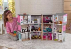 Poppenhuis Modern Deluxe Herenhuis -Speelwereld Winkel poppenhuis kidkraft 65883 modern deluxe herenhuis 1 1