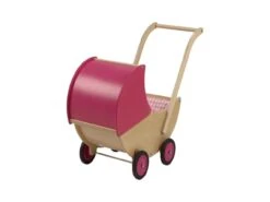 Poppenwagen Met Kap V. Dijktoys Rose 7 Poppenwagen Met Kap V. Dijktoys Rose -Speelwereld Winkel poppenwagen met kap rose v.dijktoys 1