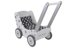 Poppenwagen Simply For Kids Stippen Wit -Speelwereld Winkel poppenwagen simply for kids stippen wit 1 1