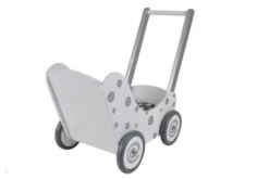 Poppenwagen Simply For Kids Stippen Wit -Speelwereld Winkel poppenwagen simply for kids stippen wit 2