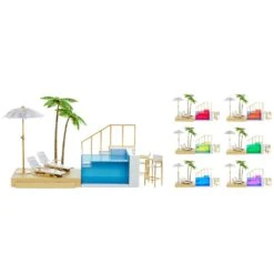Rainbow High Poppen Color Change Pool And Beach Club Set 11 Rainbow High Poppen Color Change Pool And Beach Club Set -Speelwereld Winkel rainbow high color change pool and beach club set 2