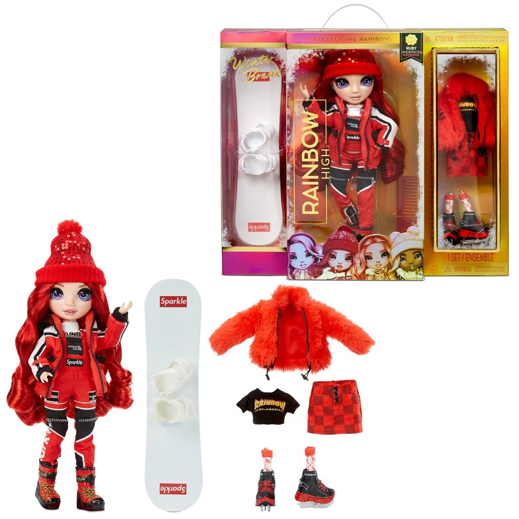 Rainbow High Fashion Winter Break Modepop Ruby Anderson 5 Rainbow High Fashion Winter Break Modepop Ruby Anderson - Afbeelding 3