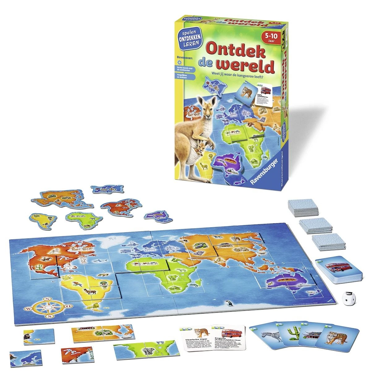 Ontdek De Wereld Kinderspel Ravensburger Spellen 4 Ontdek De Wereld Kinderspel Ravensburger Spellen - Afbeelding 2