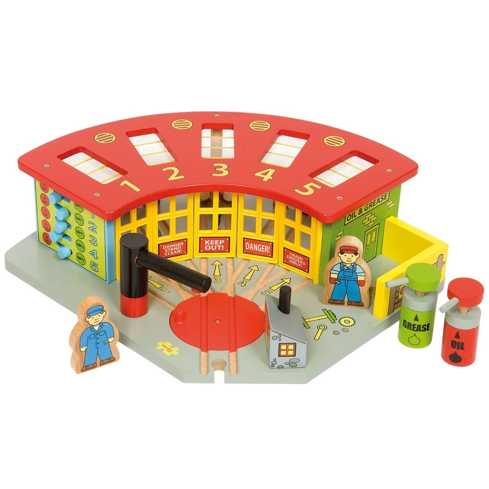 BigJigs BJT192 Rail Remise Voor 5 Treinen 4 BigJigs BJT192 Rail Remise Voor 5 Treinen - Afbeelding 2