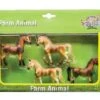 Paarden Set Van 4 Stuks Kidsglobe Schaal 1:32
