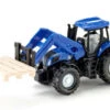 Siku 1487 New Holland Met Frontlader Tractor Schaal 1 : 87 -Speelwereld Winkel siku 1487 new holland met voorlader pallet
