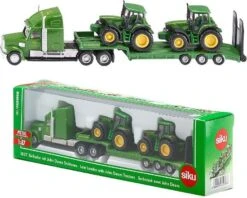 Siku 1837 Dieplader+John-Deere Tractoren -Speelwereld Winkel siku 1837 dieplader met john deere tractoren