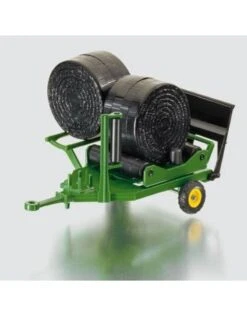 Siku 2266 Ronde Hooibalen Wikkelaar John-Deere -Speelwereld Winkel siku 2266 john dere ronde balen wikkelaar incl 2 balen speelactief.nl 2