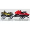 Siku 2314 Quad Met Aanhangwagen Met Jetski Schaal 1:50 -Speelwereld Winkel siku siku 2314 quad met tandem aanhanger en jetski