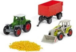 Siku 6304 GiftsetBoerderij Geschenkset Schaal 1:87 -Speelwereld Winkel siku siku 6304 geschenkset landbouw tractoren aanhangwagen mais.jpg 3