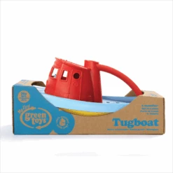 Green Toys Green-Toys Sleepboot Blauw Met Rood Handvat -Speelwereld Winkel sleepboot rood handvat green toys 3