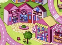 Speelkleed Sweet City Speeltapijt 140×200 Cm -Speelwereld Winkel speelkleed sweet city 3