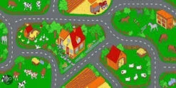 Speelkleed Boerderij Speeltapijt 140×200 Cm Speelmat -Speelwereld Winkel speelkleed speelmat boerderij speeltapijt speelactief.nl 3