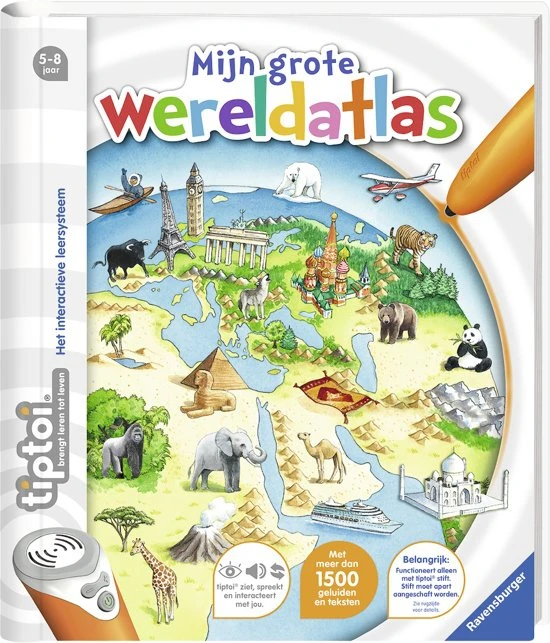 Tiptoi Boek “Mijn Grote Wereldatlas” 4 Tiptoi Boek “Mijn Grote Wereldatlas” - Afbeelding 2