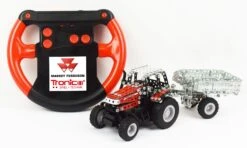 Tronico Micro Radiografisch Bestuurbare Massey Ferguson MF 7600 Met Aanhanger – 1 : 64 -Speelwereld Winkel tractor mf7600 rc tronico micro 9541 1 1